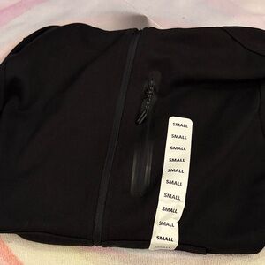 Men's Black Zip Up Sweater